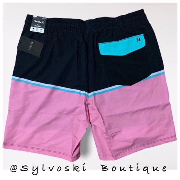 🔥Hurley Volley Color Block Swim Trunks  NWT - Picture 10 of 10